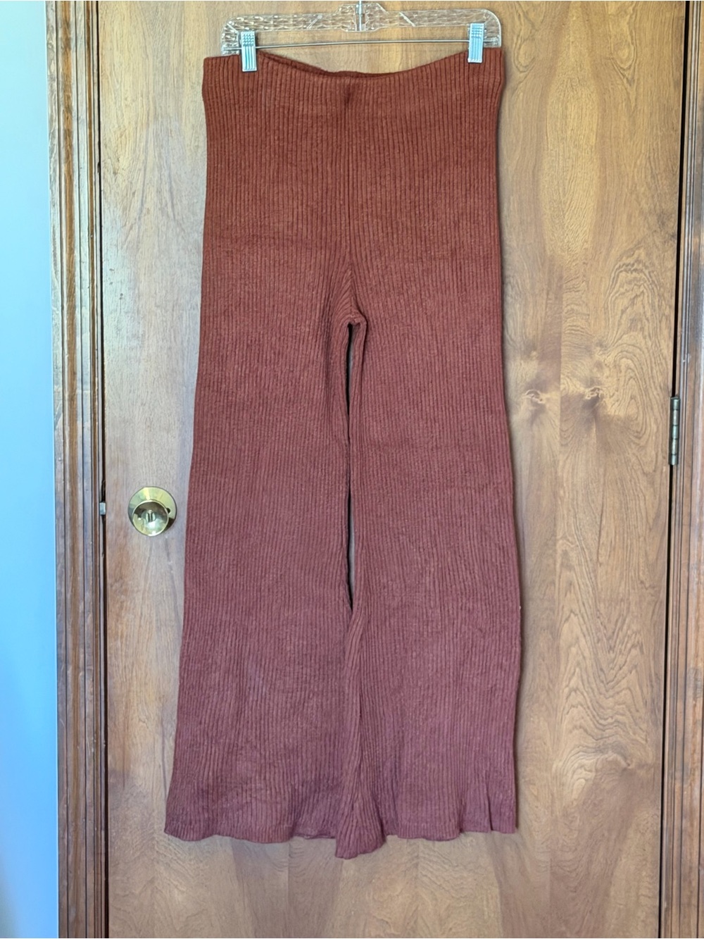 Rust Knit Pants